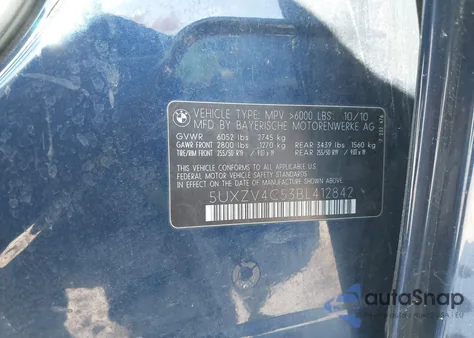 2011 BMW X5 xDrive35I/xDrive35I Premium/xDrive35I Sport Activity from USA, damaged, VIN 5UXZV4C53BL412842